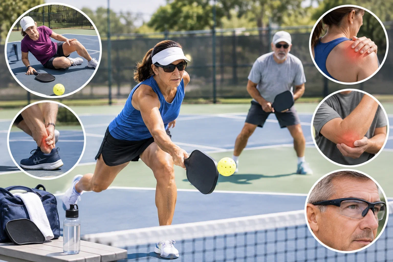 Common Pickleball Injuries: How to Prevent Falls, Shoulder Strain and Achilles Problems