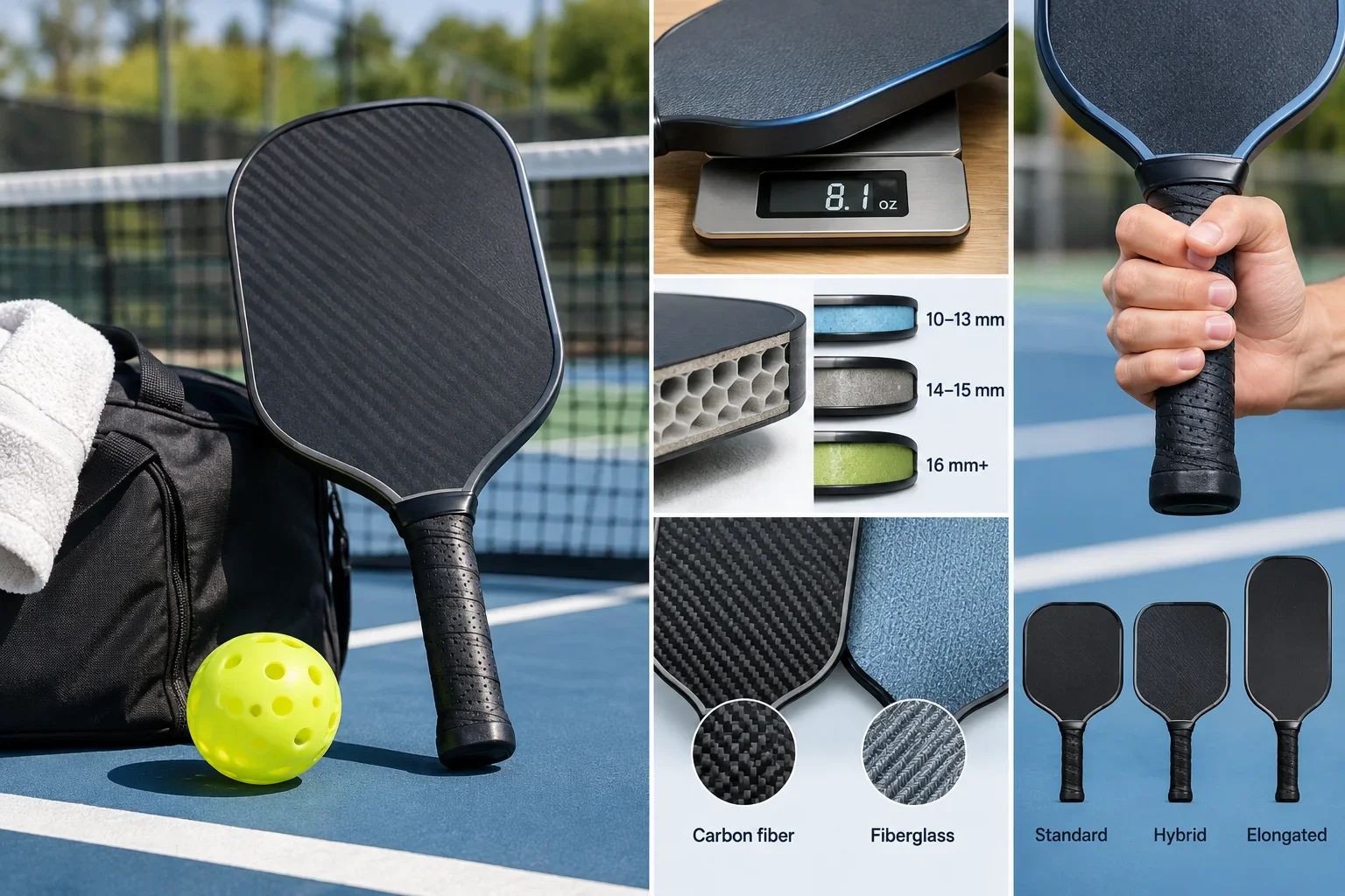 How to Choose a Pickleball Paddle: Weight, Core Thickness and Surface Explained