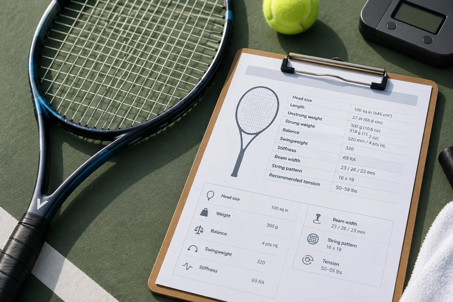 How to Read a Tennis Racquet Spec Sheet: Swingweight, Stiffness, Balance and More