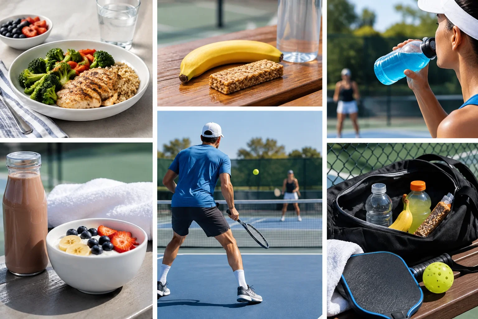 What to Eat Before and During a Tennis or Pickleball Match